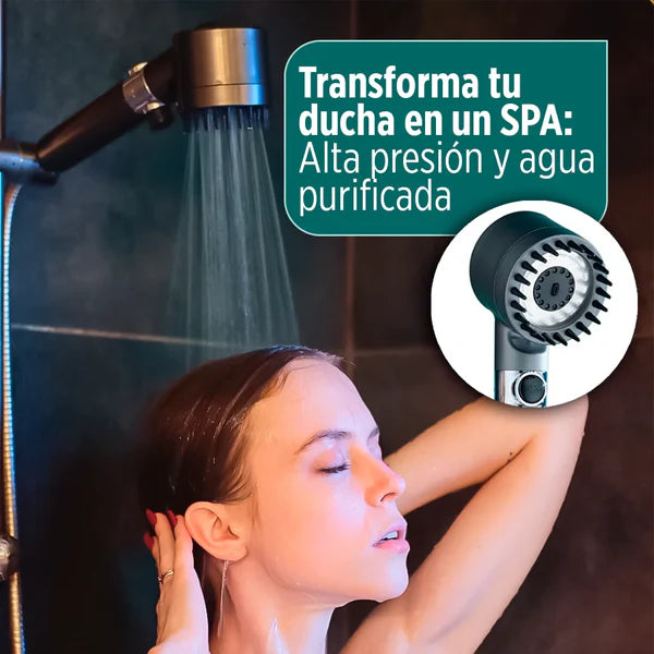 Cabezal de Ducha Turbo de Alta Presión – Ducha Eficiente y Revitalizante